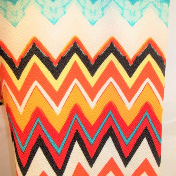 DGNY Womens Leggings Pants Size Medium Tribal Aztec Stretch Casual Multi Color - Picture 3 of 5